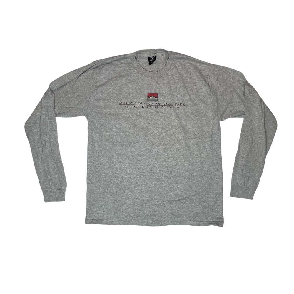 Rocky Mountain National Park Colorado Long Sleeve Tee Gray L